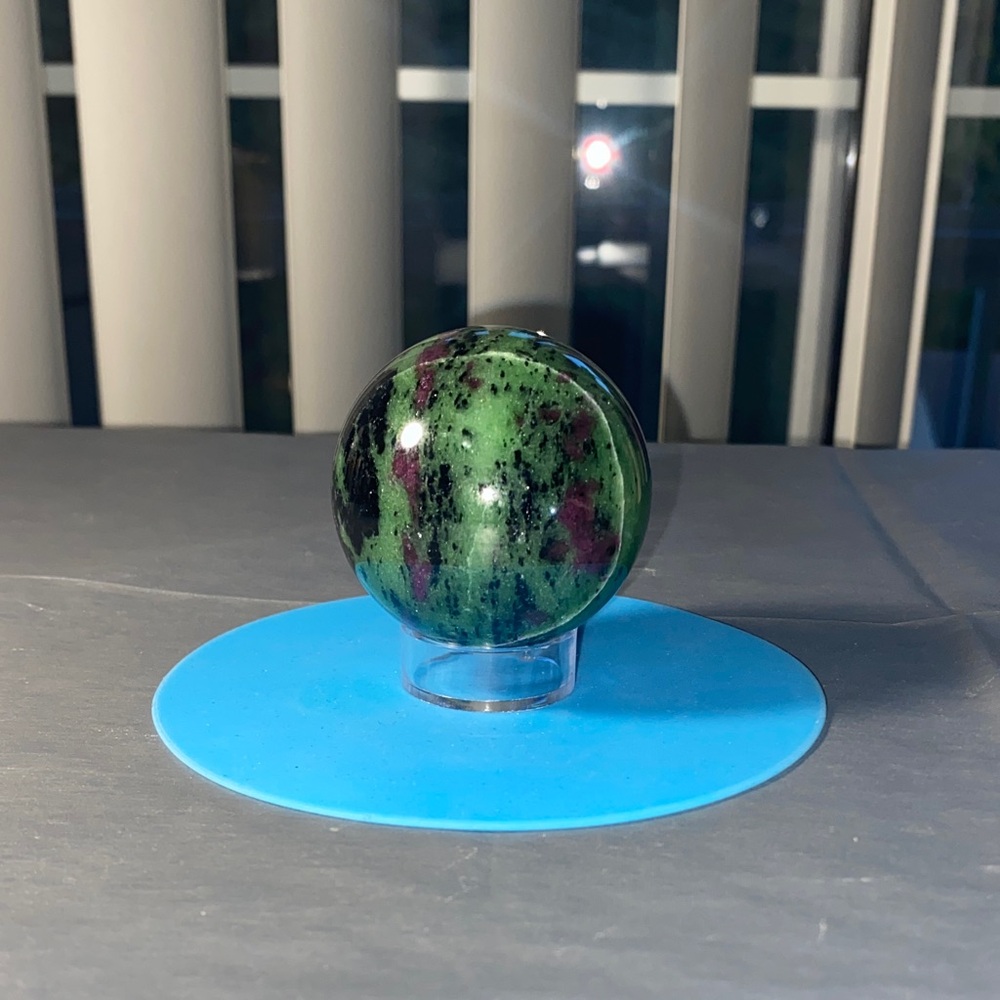 Ruby in Zoisite Sphere